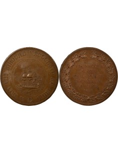 Négociant Thonnelier 25 francs (module) Cuivre 1836 A Paris