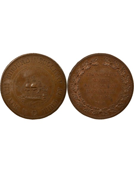 Négociant Thonnelier 25 francs (module) Cuivre 1836 A Paris