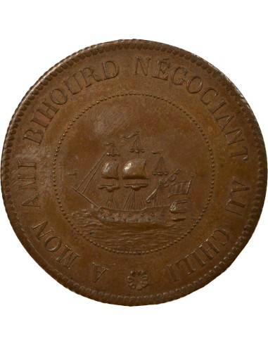 Négociant Thonnelier 25 francs (module) Cuivre 1836 A Paris