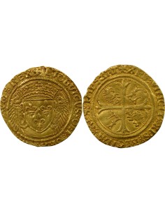 Louis XII aux Porcs-Epics 1 ecu d'or Or 1512-1514 N Montpellier