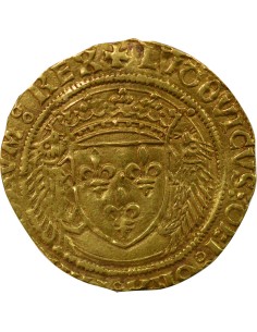 Louis XII aux Porcs-Epics 1 ecu d'or Or 1512-1514 N Montpellier 2