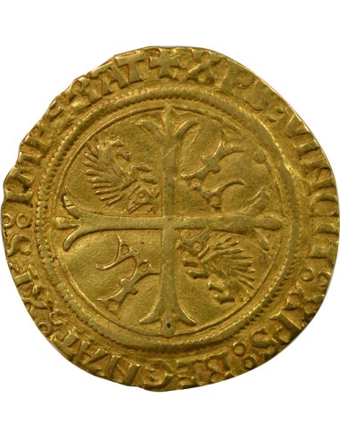 Louis XII aux Porcs-Epics 1 ecu d'or Or 1512-1514 N Montpellier