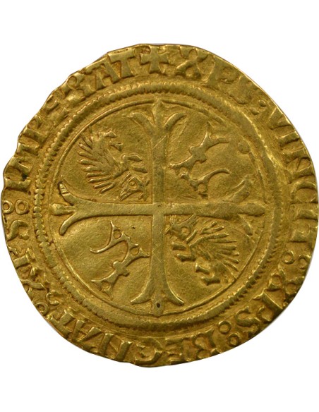 Louis XII aux Porcs-Epics 1 ecu d'or Or 1512-1514 N Montpellier
