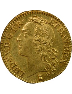 Louis XV Au Buste Habillé 1 louis d'or Or 1740 T Nantes 2