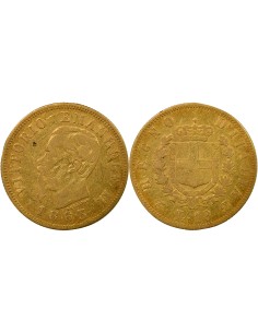 Italie Victor Emmanuel II 10 lire Or 1863 T Turin