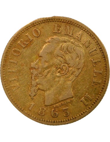 Italie Victor Emmanuel II 10 lire Or 1863 T Turin