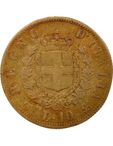 Italie Victor Emmanuel II 10 lire Or 1863 T Turin