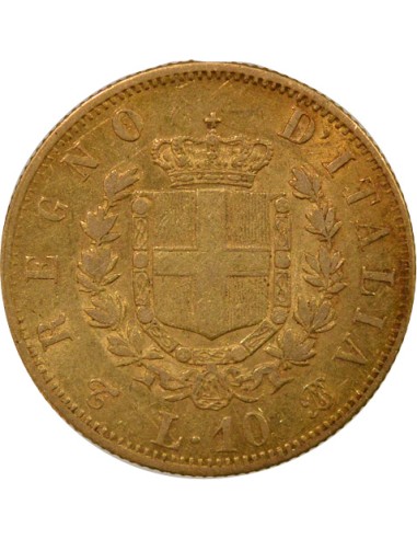 Italie Victor Emmanuel II 10 lire Or 1863 T Turin