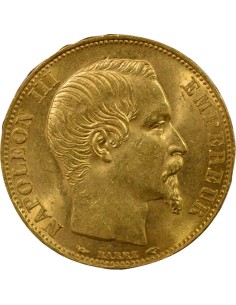 Napoléon III Tête nue 20 francs Or 1854 A - Paris 2