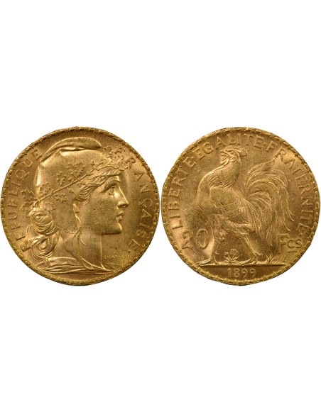 Coq 20 francs Or 1899 A Paris