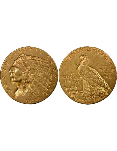 Etats Unis d'Amérique Tête D'Indien 10 dollars Or 1909 D - Denver