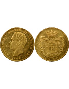 Portugal Louis I du Portugal 5000 reis Or 1869 Lisbonne