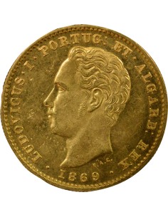 Portugal Louis I du Portugal 5000 reis Or 1869 Lisbonne 2