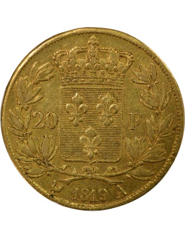 Louis XVIII Tête nue 20 francs Or 1819 A - Paris