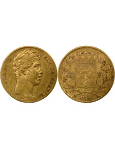 Charles X 20 francs Or 1825 A - Paris