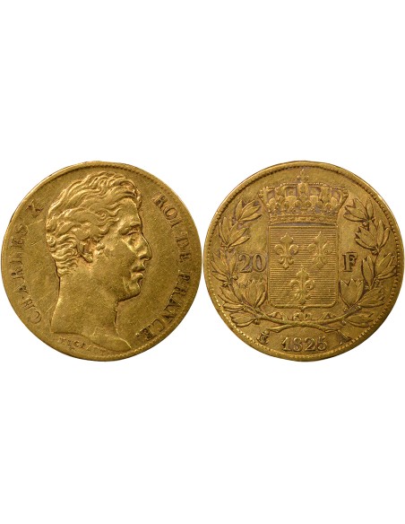 Charles X 20 francs Or 1825 A - Paris