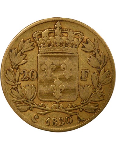 Charles X 4 1/2 Feuilles 20 francs Or 1830 A - Paris