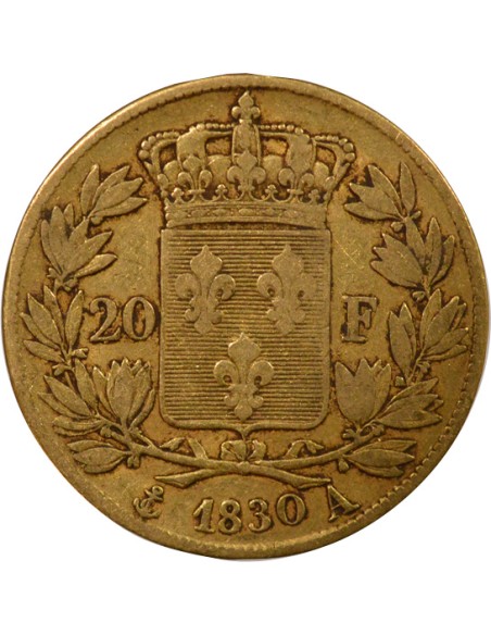 Charles X 4 1/2 Feuilles 20 francs Or 1830 A - Paris