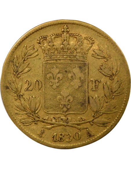 Charles X 4 1/2 Feuilles 20 francs Or 1830 A - Paris