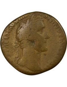 Rome Empire Antonin le Pieux Annona Assise 1 sesterce Laiton 150-152 R Rome 2