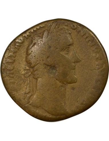 Rome Empire Antonin le Pieux Annona Assise 1 sesterce Laiton 150-152 R Rome