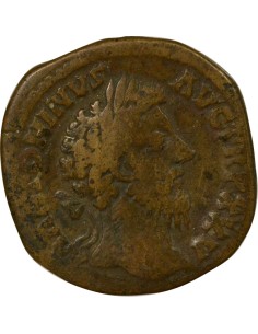 Rome Empire Marc Aurèle Victoire sur les Germains 1 sesterce Laiton 171 R Rome 2