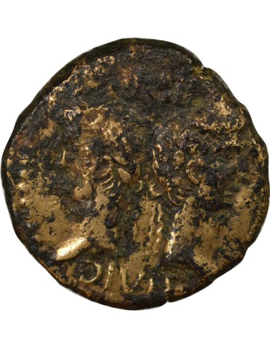 Rome - Provinces Auguste 1 dupondius Bronze 9-3 Av JC Nîmes