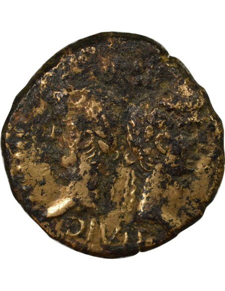 Rome - Provinces Auguste 1 dupondius Bronze 9-3 Av JC Nîmes