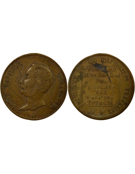 Louis Napoléon Election Bronze 1848