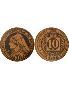 Union Commerciale 10 centimes Carton 1917