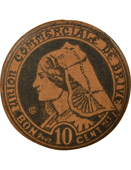 Union Commerciale 10 centimes Carton 1917