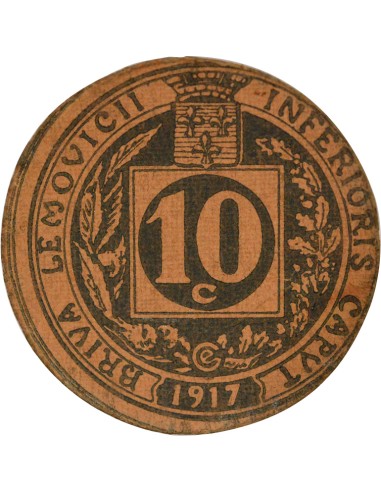 Union Commerciale 10 centimes Carton 1917