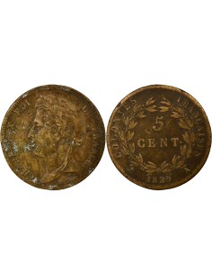 Guyane Française Charles X 5 centimes Bronze 1829 A - Paris