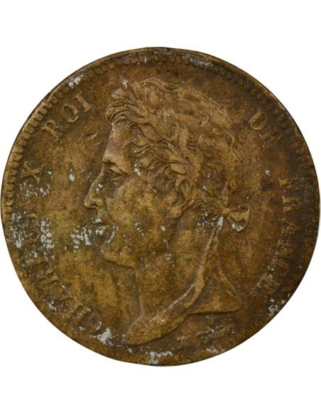 Guyane Française Charles X 5 centimes Bronze 1829 A - Paris
