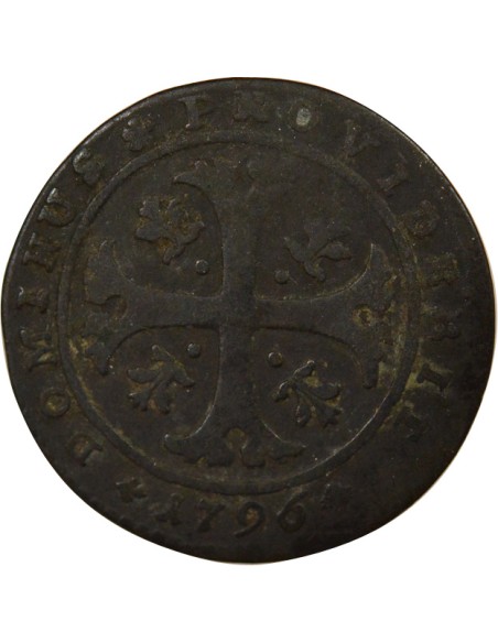 Suisse (Berne) 1/2 batzen Billon 1796