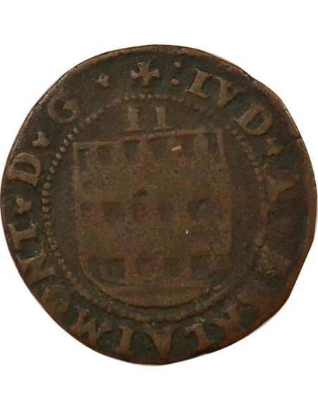 France (Evêché de Cambrai) Jean de Montfort 1 denier Billon 1570-1596 Cambrai