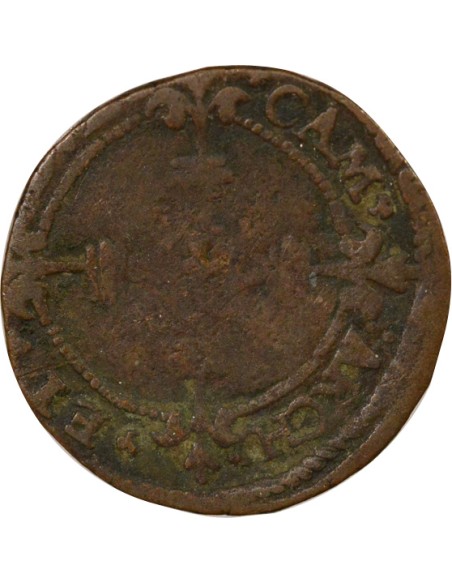 France (Evêché de Cambrai) Jean de Montfort 1 denier Billon 1570-1596 Cambrai