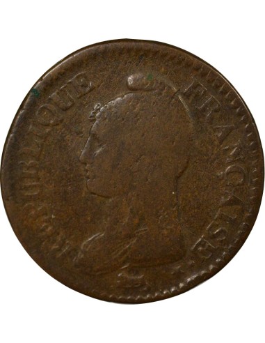 Grand Module 1 décime Cuivre AN 7 D Lyon