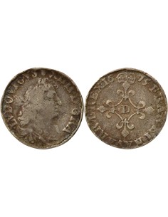 Louis XIV Des Traitants 4 sol Argent 1675 Vimy