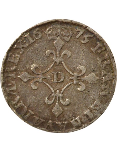 Louis XIV Des Traitants 4 sol Argent 1675 Vimy