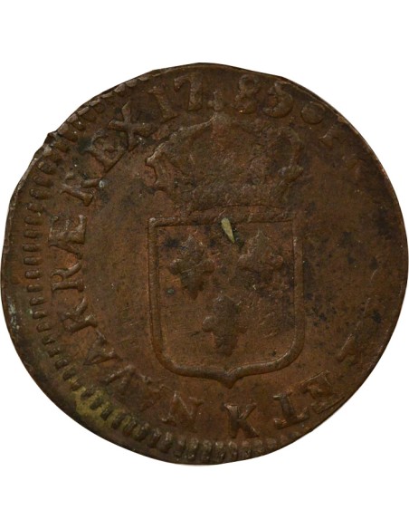 Louis XVI A l'Ecu 1 sol Cuivre 1785 K Bordeaux