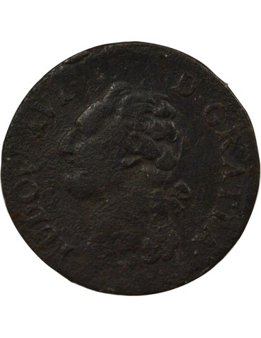 Louis XVI A l'Ecu 1/2 sol Cuivre 1785 T Nantes