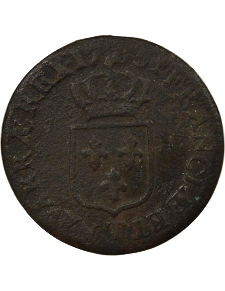 Louis XVI A l'Ecu 1/2 sol Cuivre 1785 T Nantes