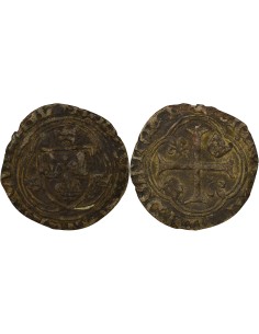 François Ier A la Couronne 1 blanc Billon 1515-1519 A Paris