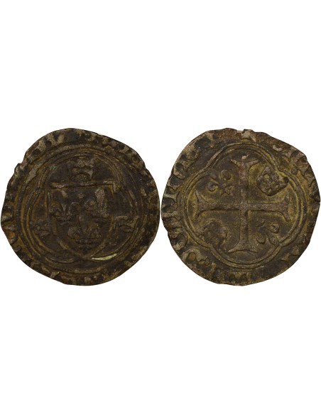 François Ier A la Couronne 1 blanc Billon 1515-1519 A Paris