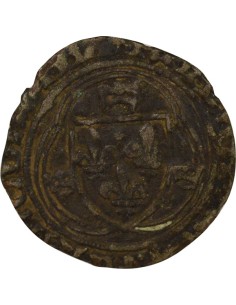 François Ier A la Couronne 1 blanc Billon 1515-1519 A Paris 2