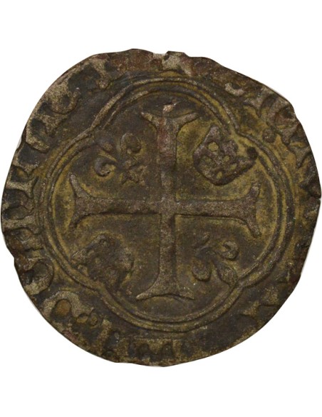 François Ier A la Couronne 1 blanc Billon 1515-1519 A Paris