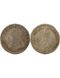Louis XV au Buste habillé 1/20 ecu Argent 1728 K Bordeaux