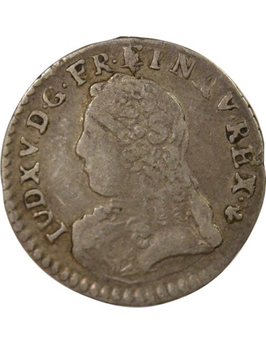 Louis XV au Buste habillé 1/20 ecu Argent 1728 K Bordeaux