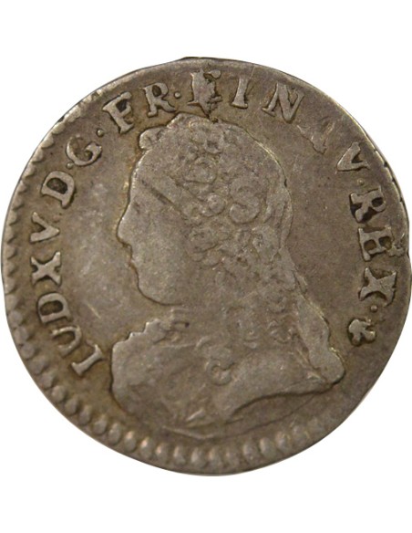 Louis XV au Buste habillé 1/20 ecu Argent 1728 K Bordeaux